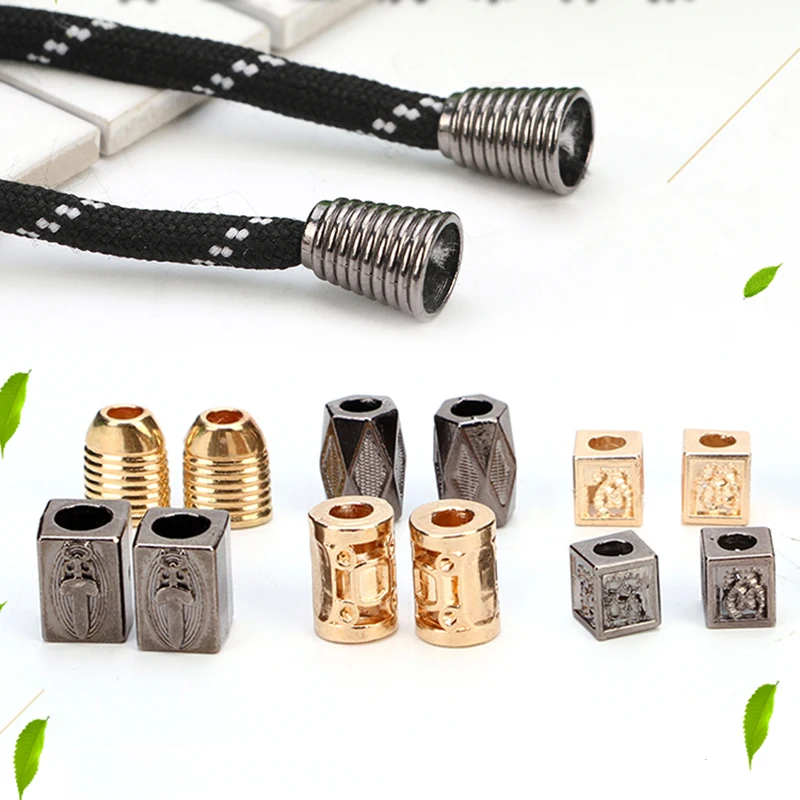 20pcs Metal Alloy Cord End Tip StoppeCap Conical Jewelry Making Costume Jacket Sweater Shoelace Accessories Bag DIY Craft Supply