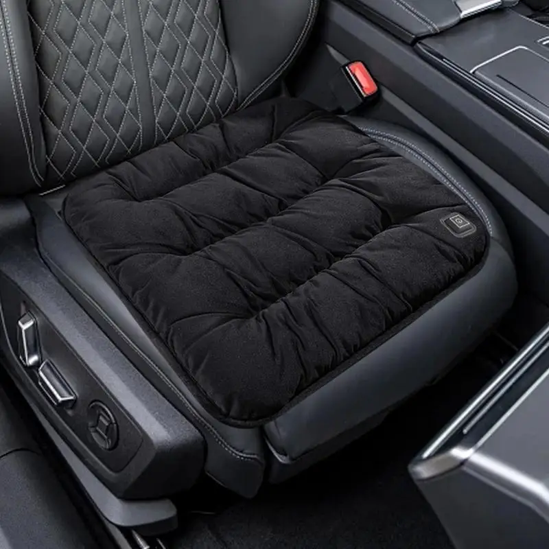 Heated Seat Cushion Outdoor Graphene Electric Car Seat Mat Plush Outdoor Heated Chair Cushions USB-Powered Massage Heat Seat