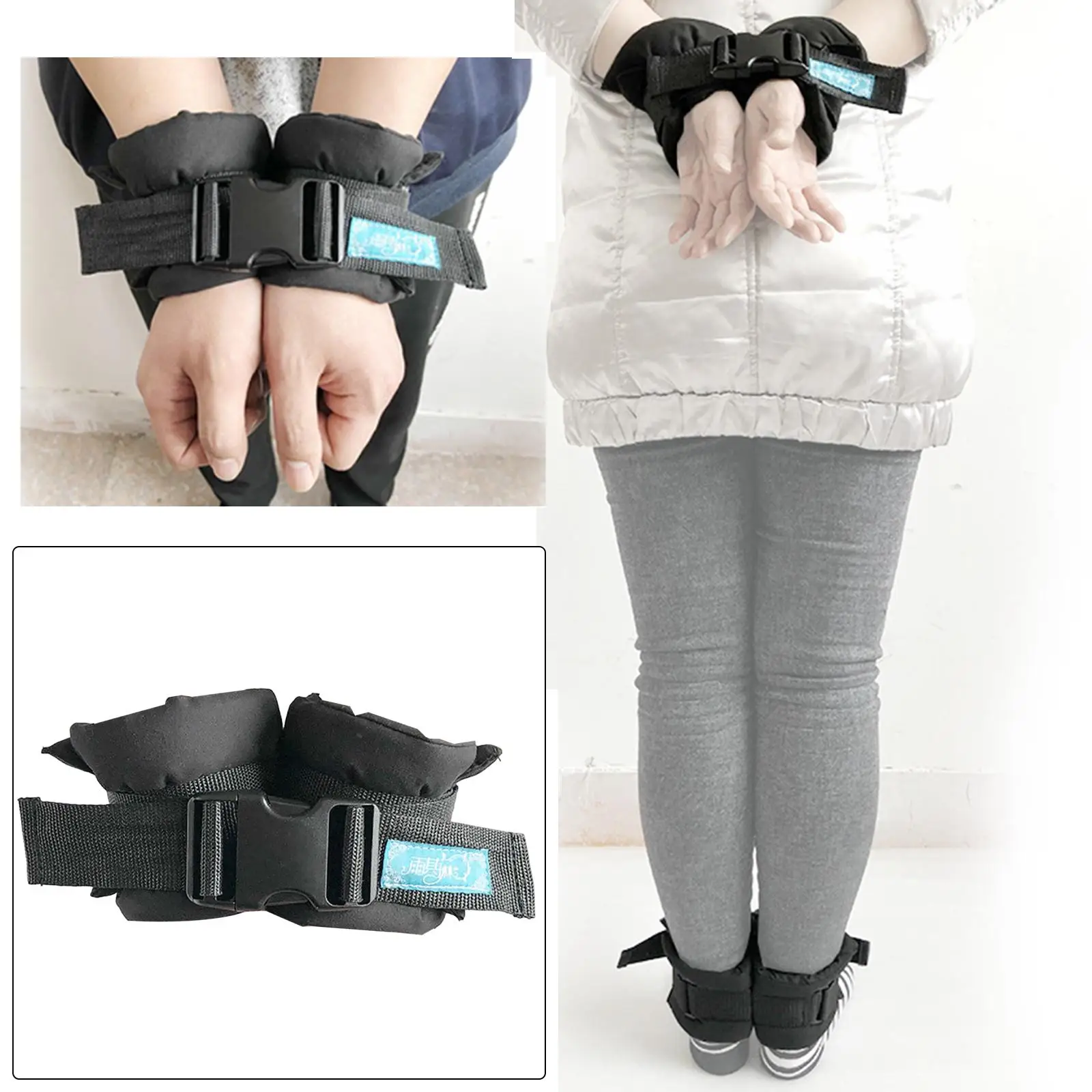

Adjustable Patient Hand Restraints Limb Holders Soft Anti Scratch Wrist Strap Wristband Belt for Wrist Arm Ankle