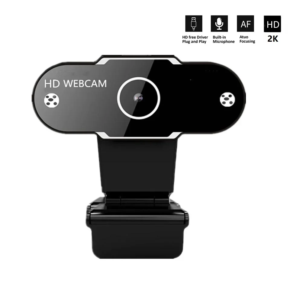 

2K Full HD 1080P Webcam Video Calling Conference Computer PC Web Camera with Microphone forLive Broadcast Workcamara Web Para PC