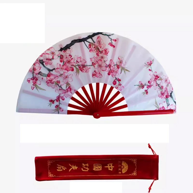 Kung Fu Tai Chi Fan Bamboo 33cm High-grade Right Hand Performance Fan Martial Arts Fans Wushu Products