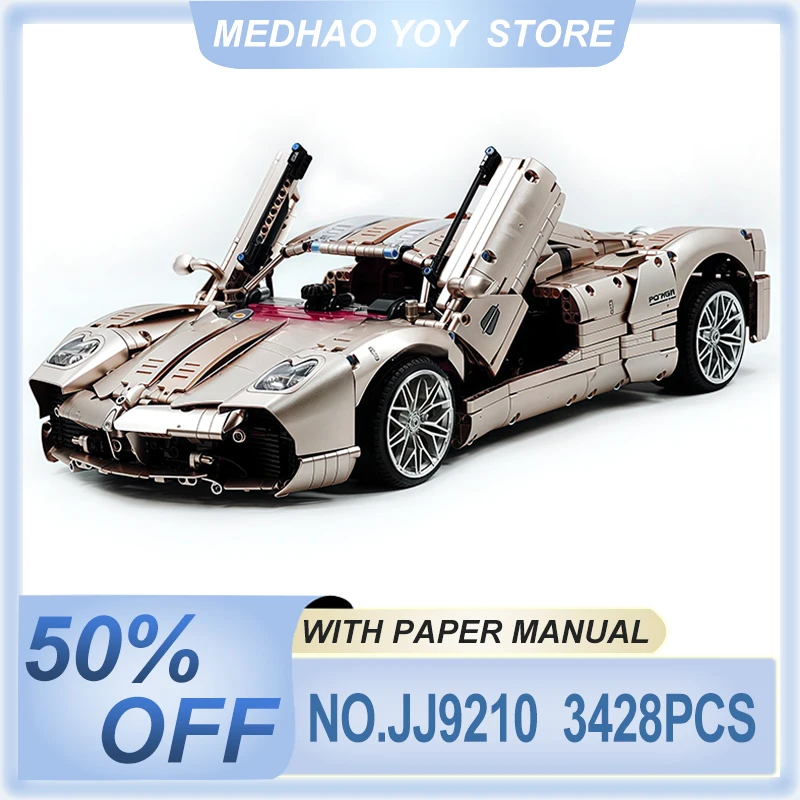 

High-end JIESTAR JJ9210 RC Spotrs Racing Vehicle High Difficulty Model Building Blocks Bricks Puzzle DIY Toy Birthday Gifts Kids