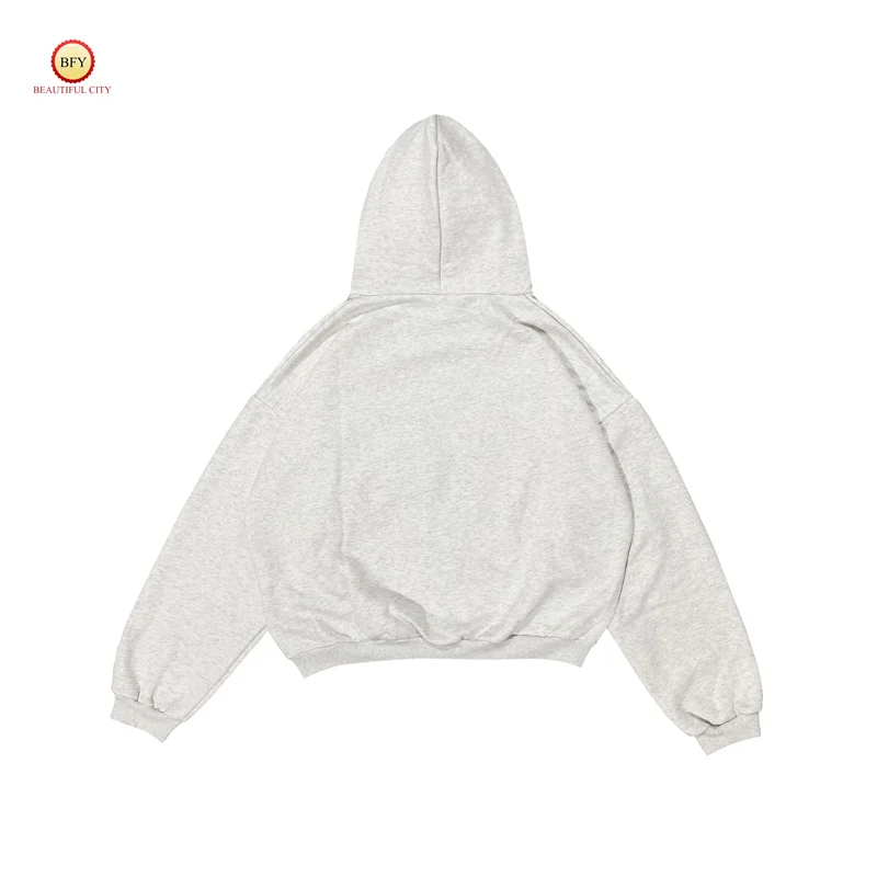 YZY 24SS New Kanye Letter Printed Hoodie Thickened Fleece Cotton Men's Women's High-quality Hoodies Pullovers