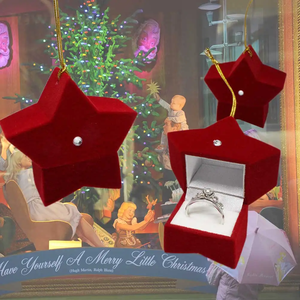 

Christmas jewelry box Xmas box jewelry case jewelry storage Xmas jewelry box necklace box