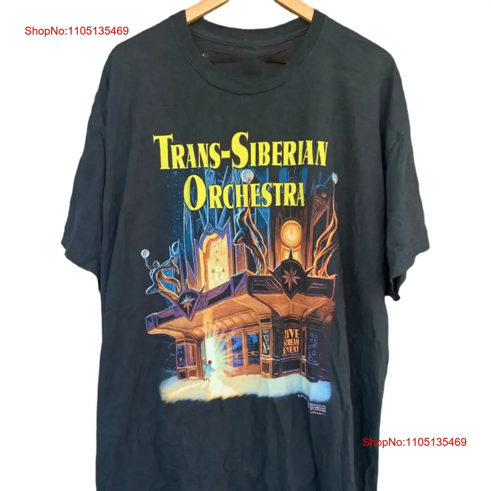 

Винтажная футболка с транс-сибирским оркестром, полный размер от S до 5XL, FL061, винтажная стираная дизайнерская одежда, мягкая повседневная модная футболка с графикой