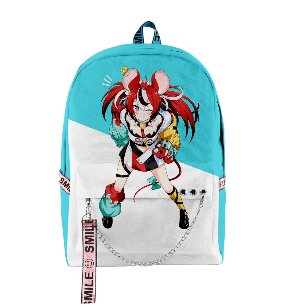 Popular Novelty Hakos Baelz VTuber Anime 3D Print School Bags Unisex Oxford Waterproof Notebook multifunction Travel Backpacks