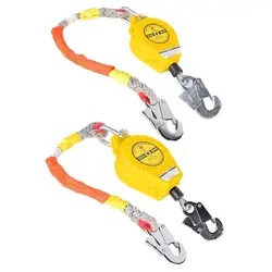 Fall Arrester Automatic Retractable Lifeline 330.7 LBS 150 Kg Anti-Rotation Steel Wire Rope Quick-Action Braking System For Work