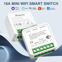 16A MINI Wifi Smart Switch Supporte 2-way control Timer Wireless Switches Smart Home Automation work with Tuya Alexa Google Home