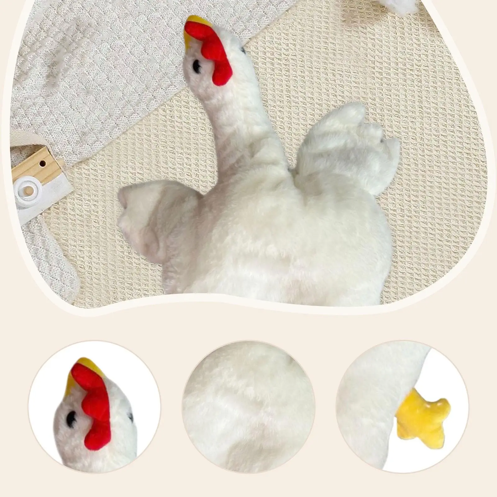 Chapeau de coq mignon pour adultes et enfants, coiffure de fête amusante pour remise de diplôme, couvre-chef en peluche