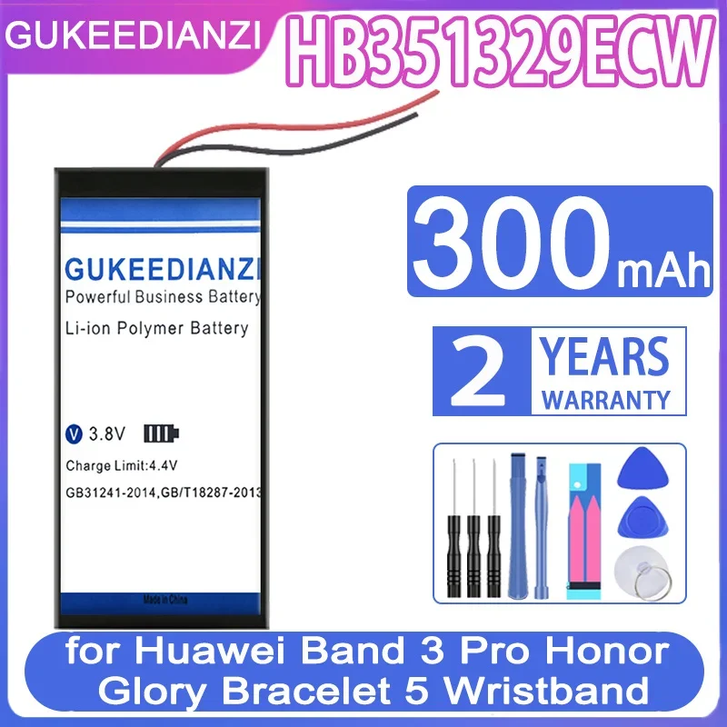 

300mAh HB351329ECW Reliable Power High Performance For Huawei Band 3 Pro Honor Glory Bracelet 5 Wristband Watch Battery