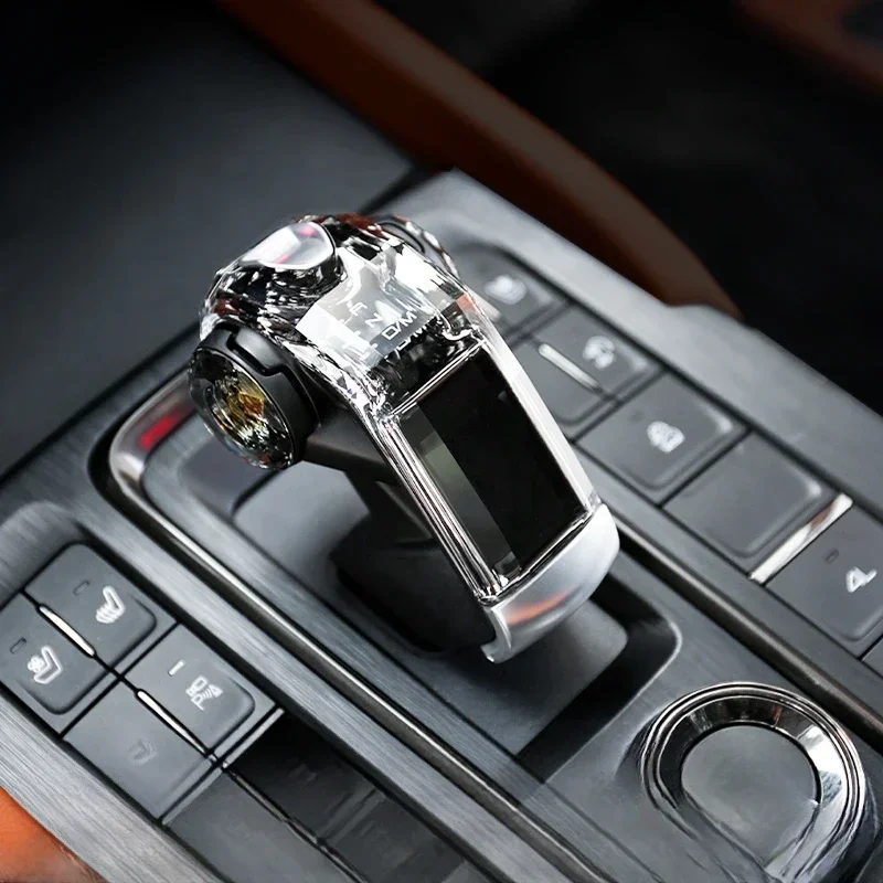 Crystal Gear Shift Knob Head Cover Gear Lever Decoration Sticker Accessories For Great Wall Haval H9 2024 2025