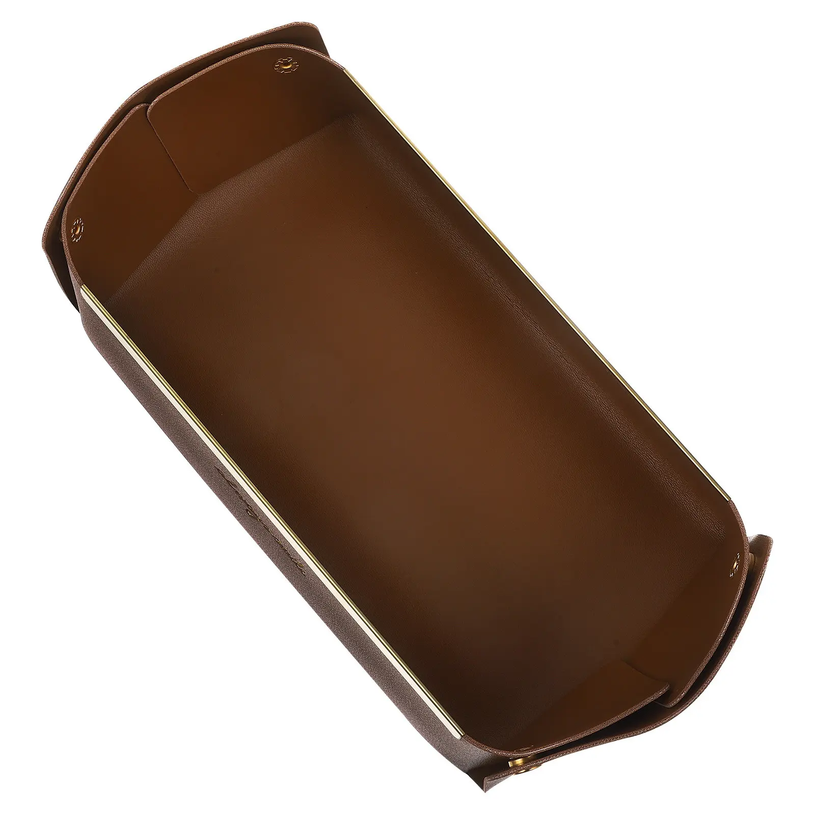 

Поднос для украшений из ПУ с золотой отделкой, декоративная тарелка для колец, подставка для мелочей, органайзер для украшений, настольный органайзер, поднос для хранения ключей