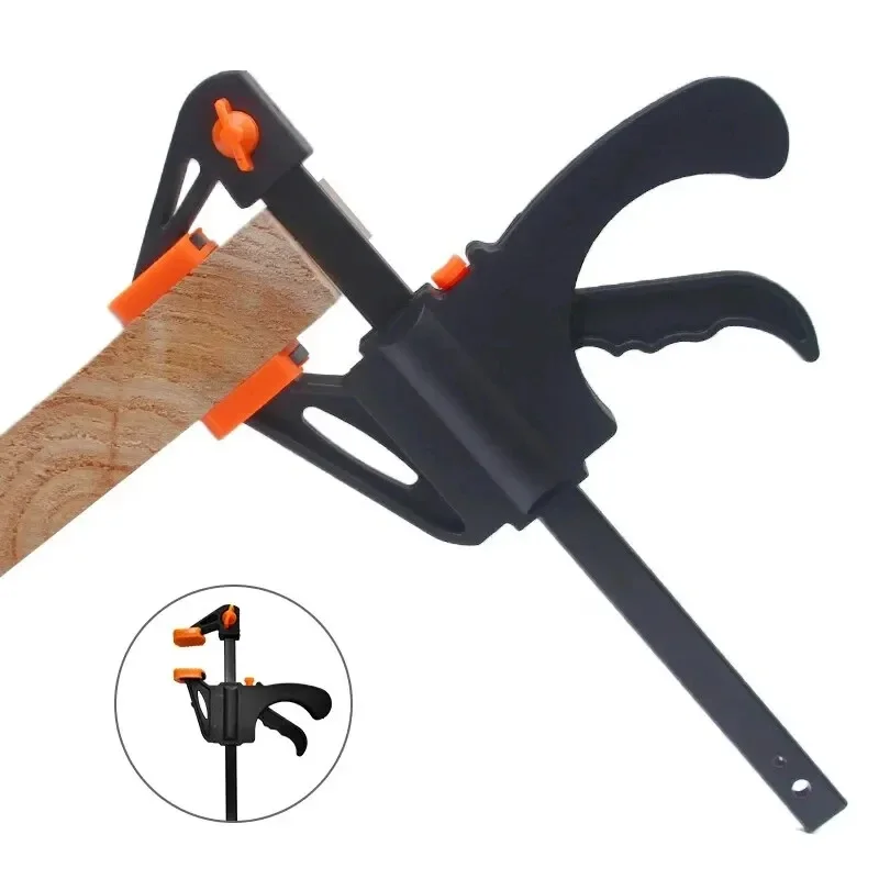 DIY Hand Woodworking Tools 4Inch Quick Ratchet Release Speed Squeeze Wood Working Work Bar Clamp Clip Kit Spreader Gadget Tool