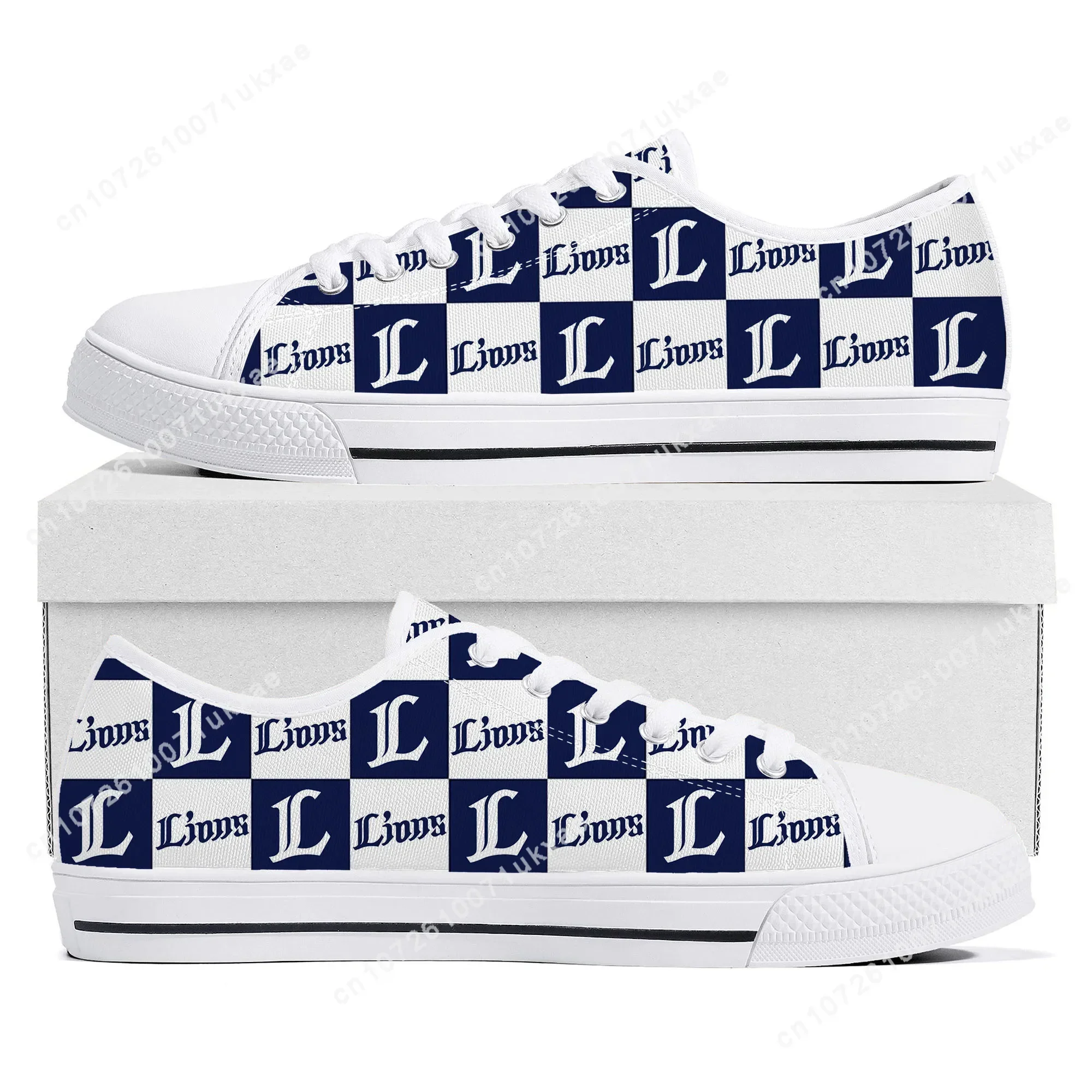 ライオンズ Saitama Lions baseball Low Top Sneakers Mens Womens Teenager Canvas High Quality Sneaker Casual Custom Made Shoes DIY Shoe