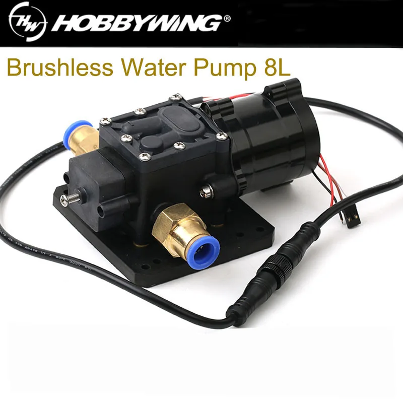 Hobbywing Combo Pump 8L Brushless Water Pump 10A 14S V1 Sprayer Diaphragm Pump for Plant Agriculture UAV Drone