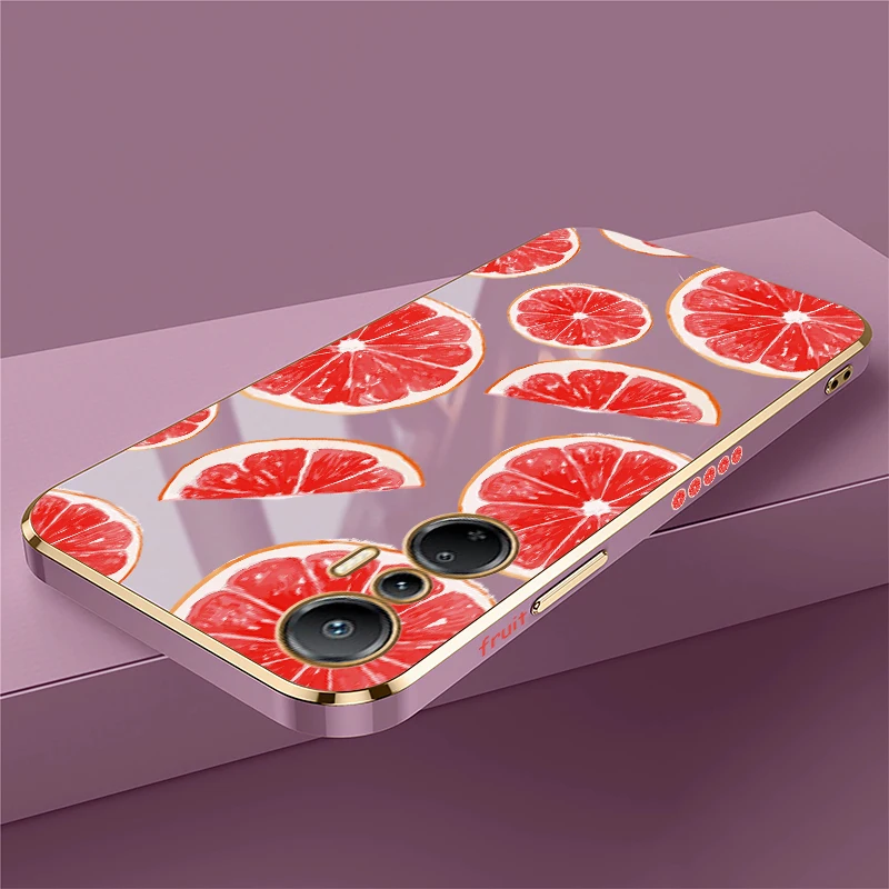 حافظة لهاتف انفينيكس تكنو بوفا 3 4 برو 5G 5 6 Pro Neo 2 Pop 8 5 LTE 6 غطاء مقاوم للصدمات بنمط الفاكهة والبرتقال #6