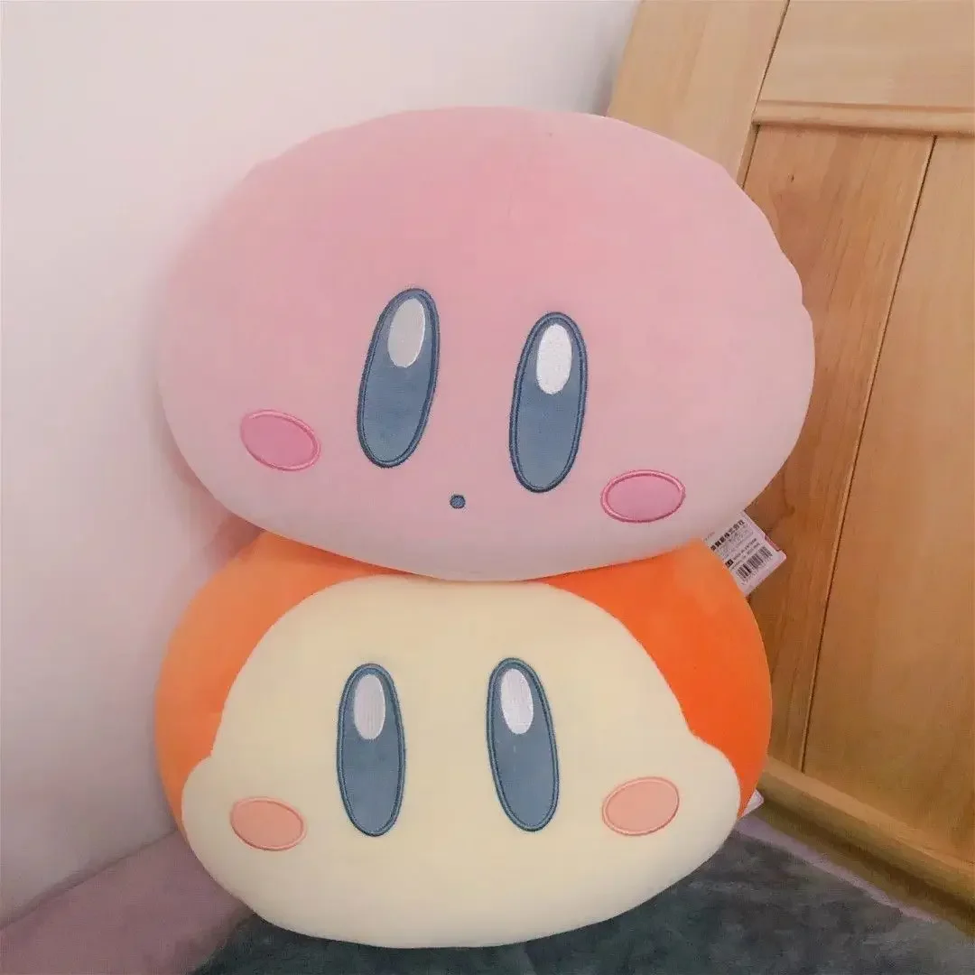 Very Soft Kirbyed Round Cushion Comfortable Cuddly Plushies Japanese Style Stuffed Anime Waddle Dee Doll Pendant Gifts Girl