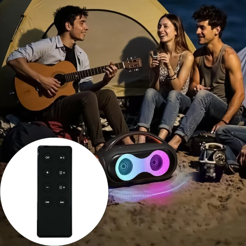  Intuitive Remote Control for Sound Systems Plastic Texture Easy Carry Design