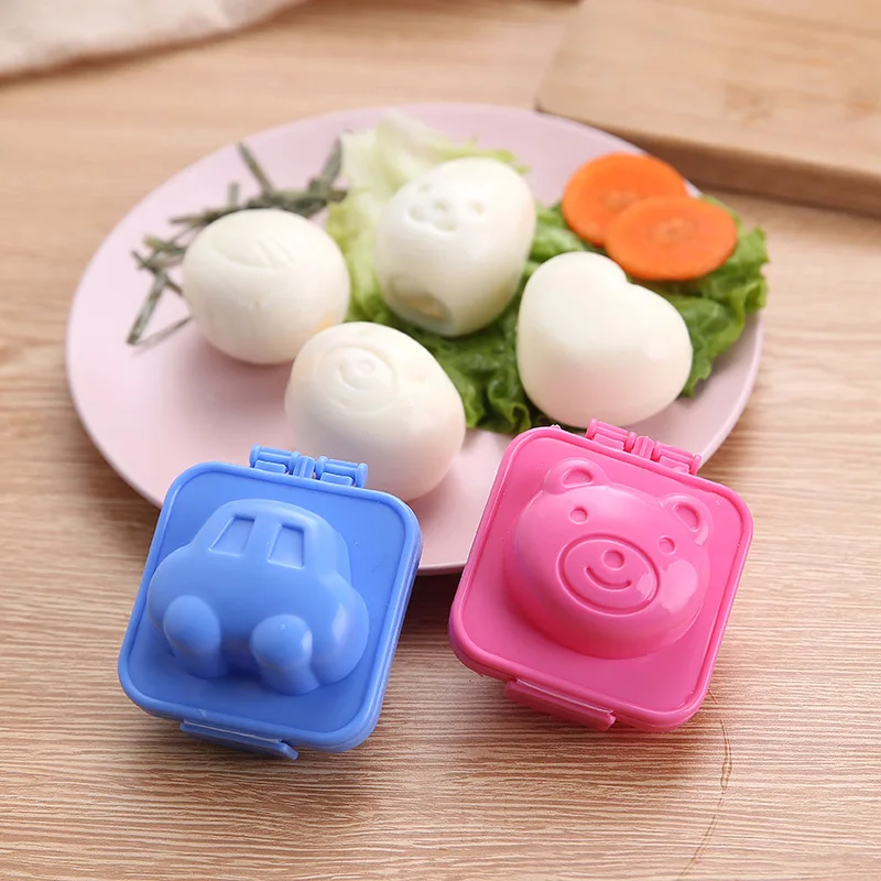 Boiled Egg Mold, 3D Cartoon Plastic Egg Shaper, Bento Maker, Boiled Egg Cooker, Boiled Egg Mould, For Lunch Box Filling