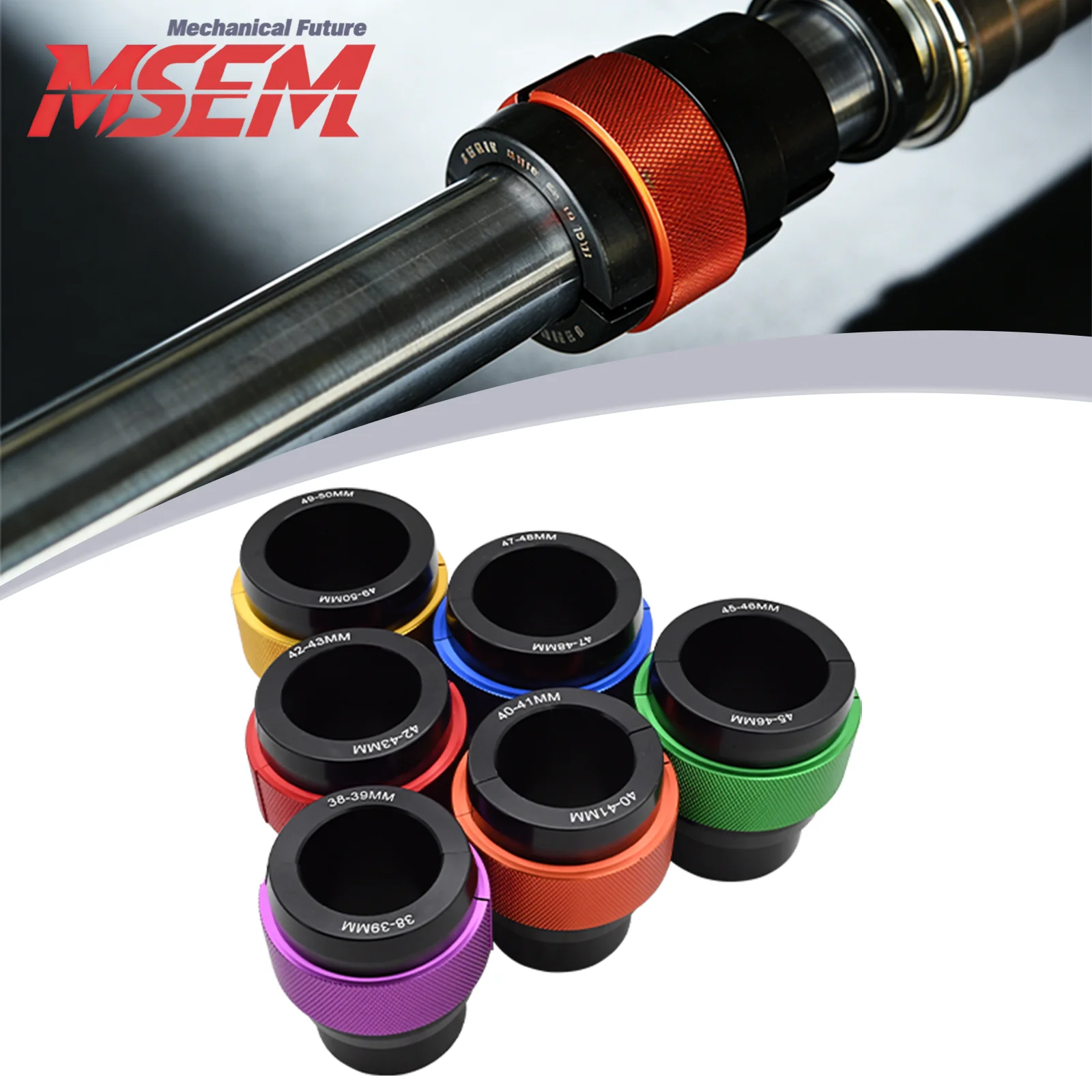 Motorcycle Universal Accessories CNC Front Fork Oil Seal Driver Tool 38MM-50MM For KTM Kawasaki Suzuki Yamaha BMW Beta Dirt Bike