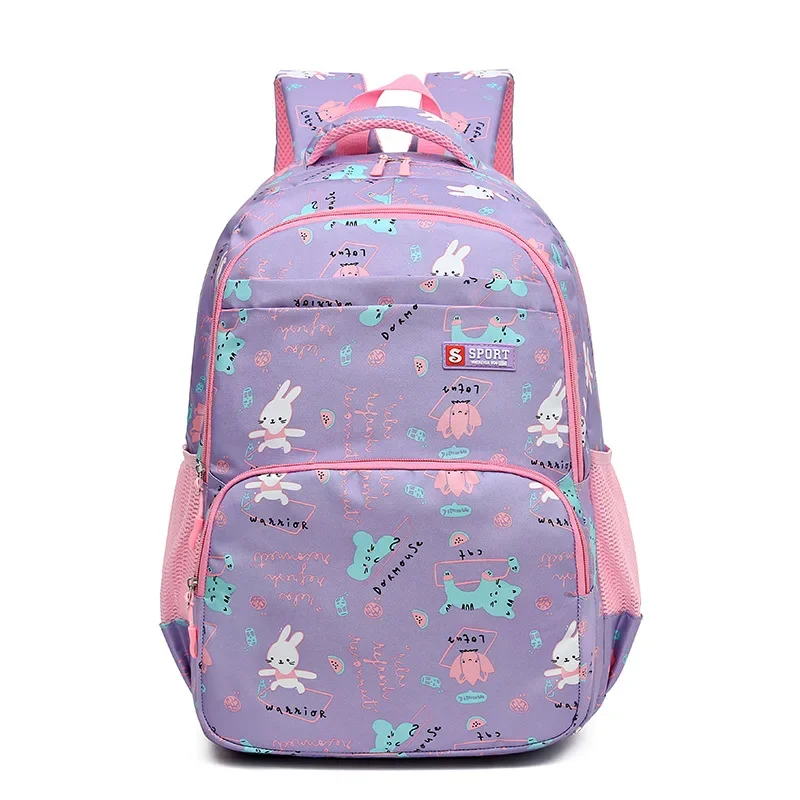 New Large Capacity Backpack Fashionable and Versatile Primary School Girls' School Bag Sweet Cute Lightweight Casual Backpack