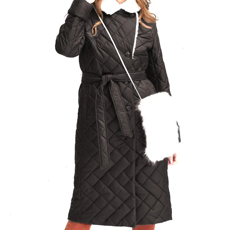 Quilted Jacket For Woman Artificial Cotton Coat For Women Loose Cotton Tops Clothes