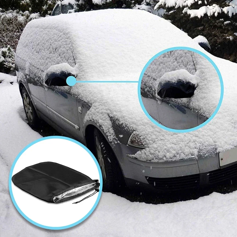 2Pcs High Quality Snow Ice Winter Auto Car Rear View Side Mirror Frost Guard Waterproof Side Mirror Rear View Cover Protection