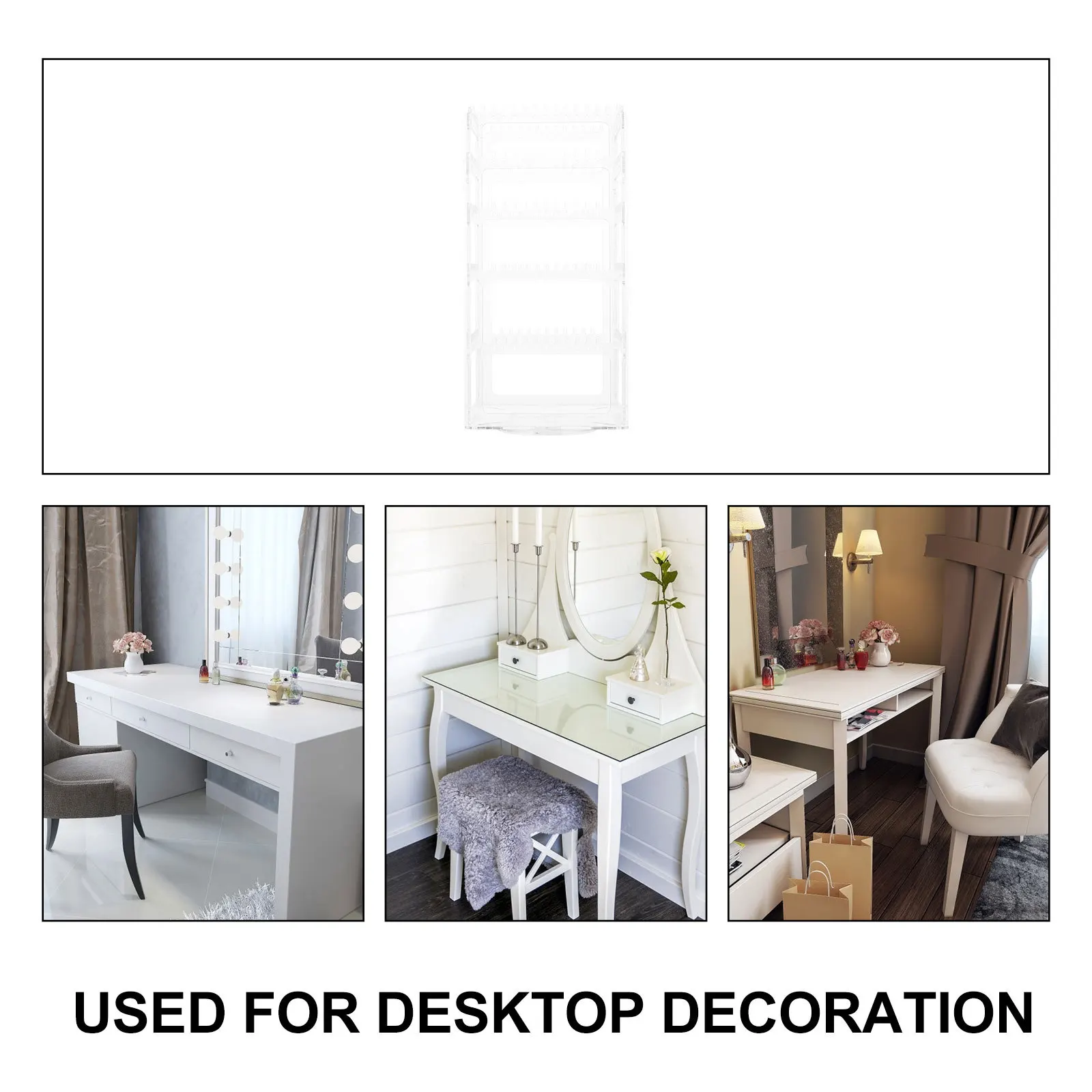 Desktop Jewelry Organizer Rotating Earring Display Stand Easy Access Quick Find Jewelry Display Rack Earring Holder