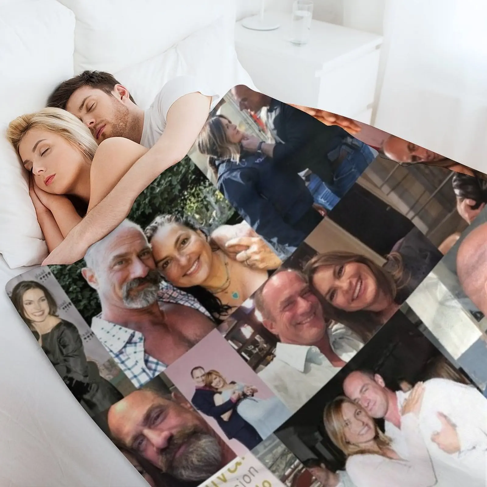 كريس ميلوني وماريسكا هارجيتاي رمي بطانية فاخرة مصمم نزهة بطانيات هدية مضحكة كبيرة