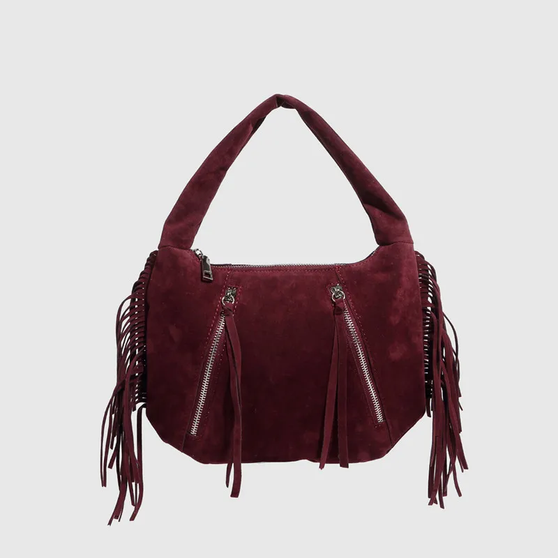 

2025 New Fashion Tassel Women Armpit Bag Luxury Designer Stylish Handbags Lady Party Tote Bag Travel Shoulder Bag Underarm Bag