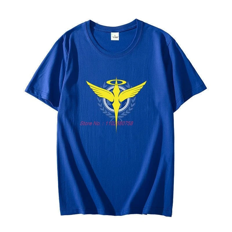 Summer Men's T-shirt Gundam Seed Mobile Suit Mecha Anime Cotton Oversized t-shirt short sleeve t-shirts Harajuku Men's clothing