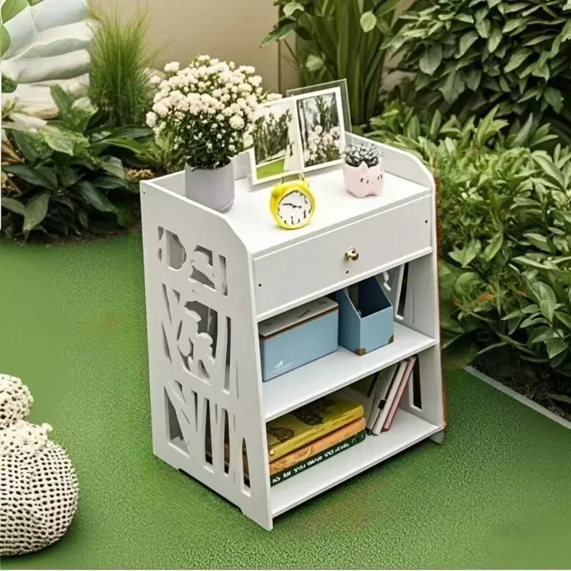 

Simple bedside table, bedroom locker, living room coffee table, small apartment, sofa side table, simple mini shelf