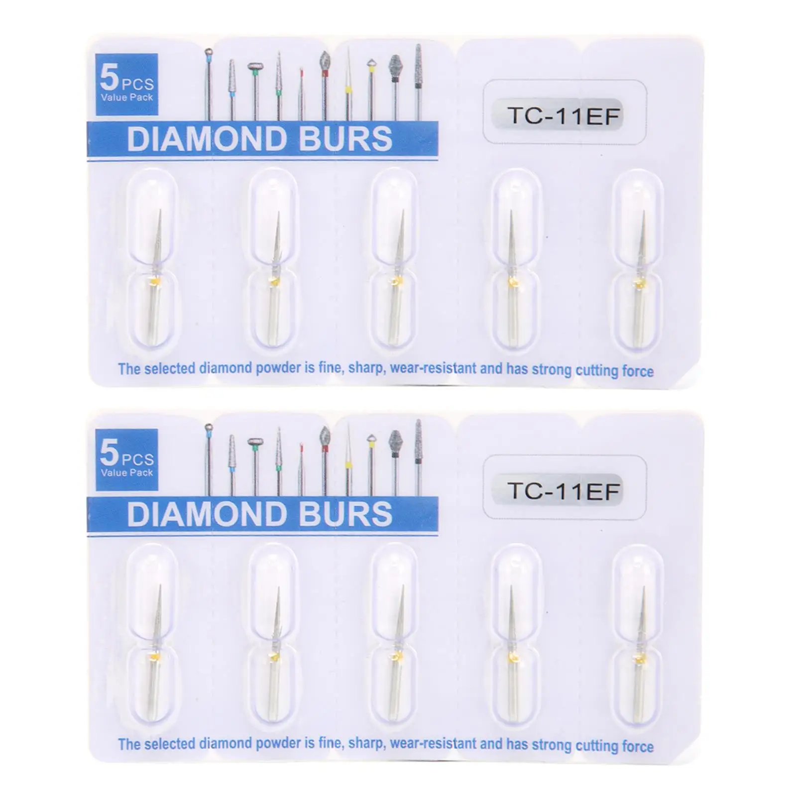 10pcs Stainless Steel Dental Bur Drill Bits - Replacement Accessory for High Speed Handpiece, Teeth Whitening