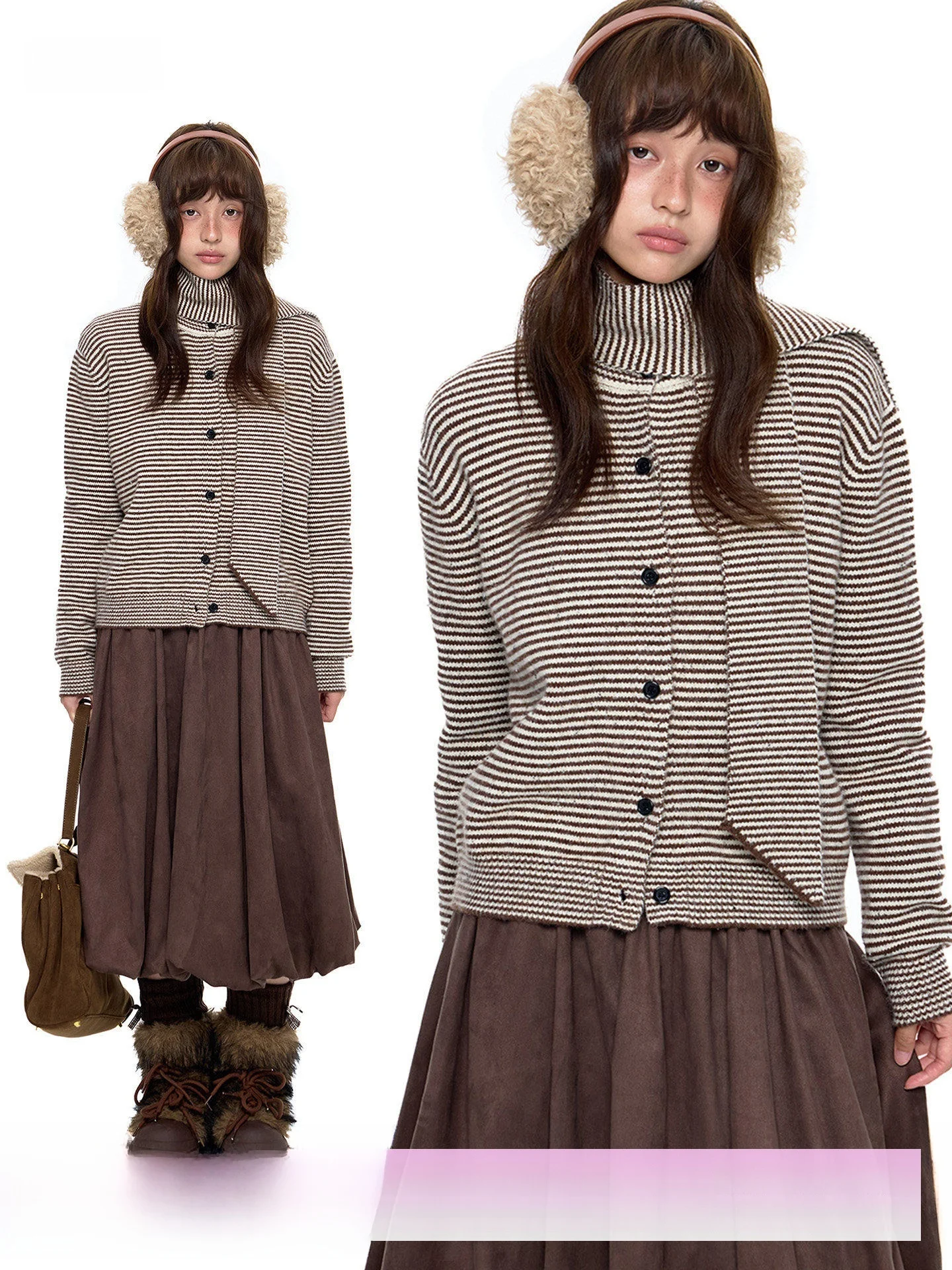 

Женский вязаный кардиган EZEK в стиле кэжуал, свободного кроя, с черно-белыми точками, весенний, винтажный, в стиле лоу-фай, верхняя одежда