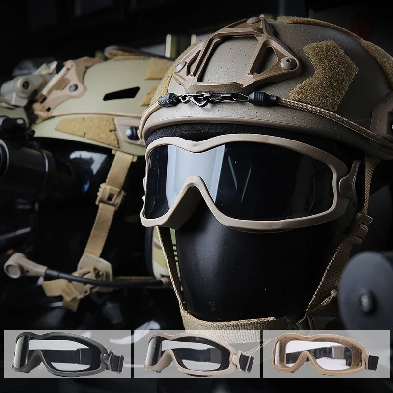 

Double-layer anti-fog wind/high-strength hard lens