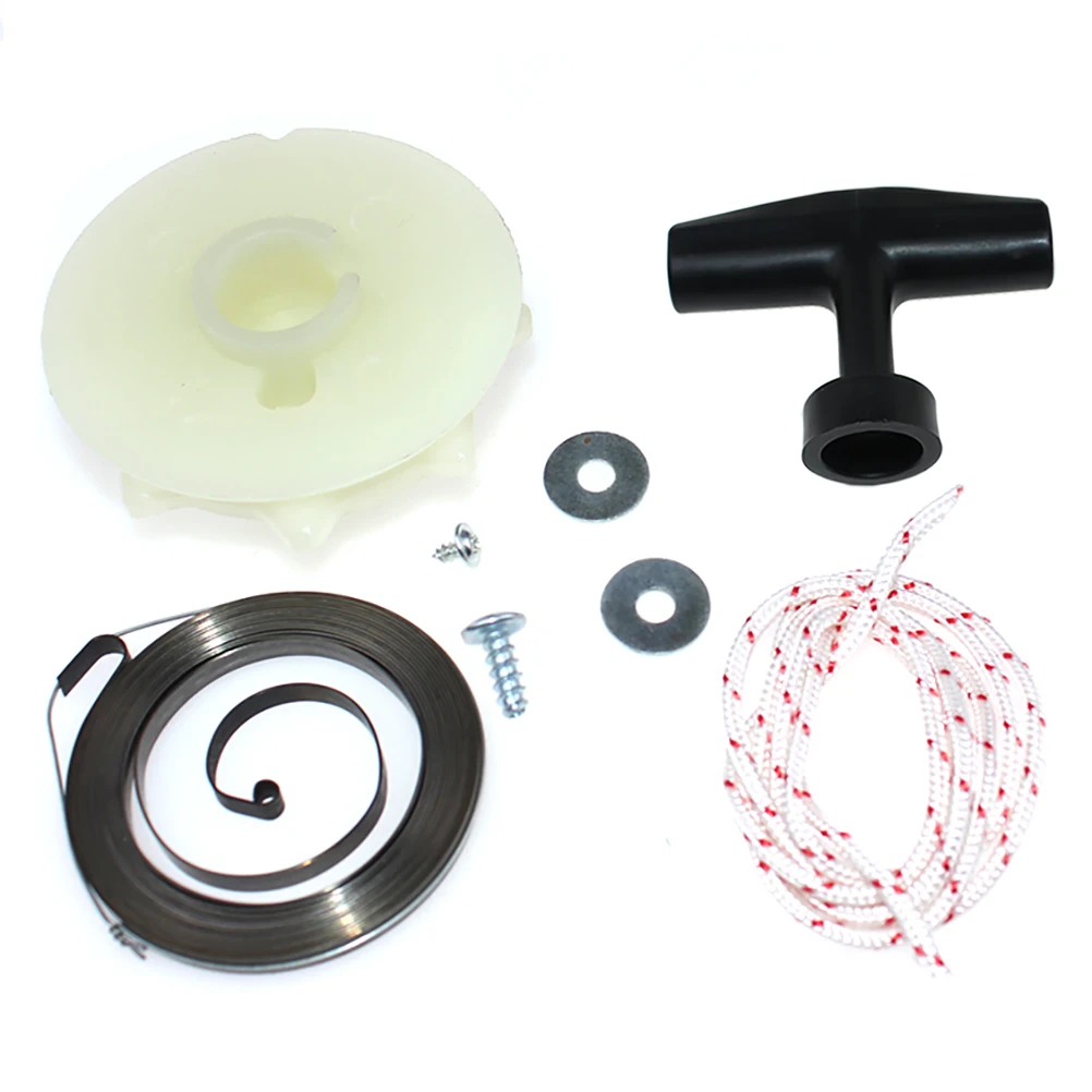 Recoil Frühling + Starter Pulley + Starter Griff + Seil Kit Für Poulan 2055LE 2075 2075LE 2075C 2075OC 2150 Predator 2150LE 2150PR