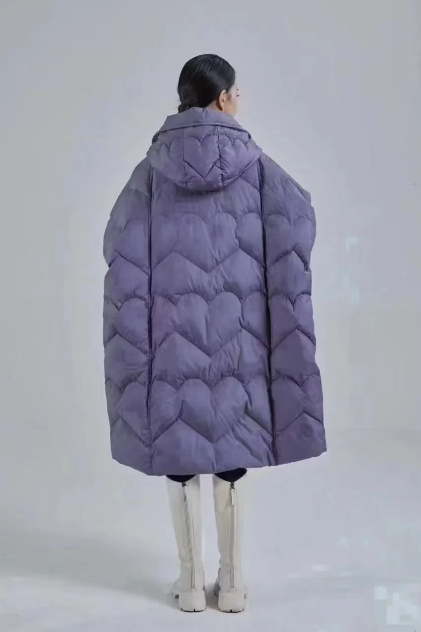 Winter Jackets Woman 2024 New Hooded Large Size Long Down Jacket 90% White Duck Down Coat Casual Loose Warm Windproof