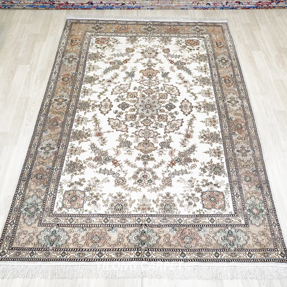 152x244cm Handmade Persian Carpet Classic Turkish Antique Silk Rug (ZW059M)