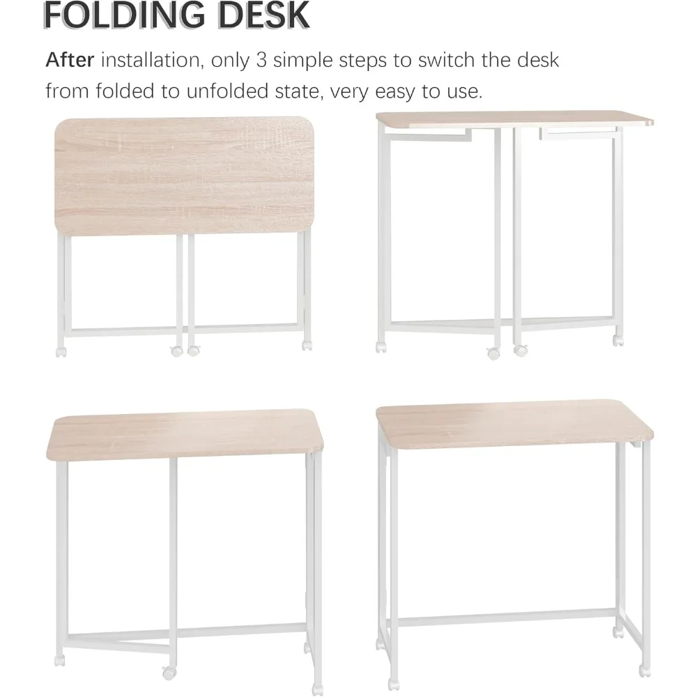 Portable Mobile Laptop Desk with Wheels, Compact Rolling Computer Table for Small Spaces and Couch Use