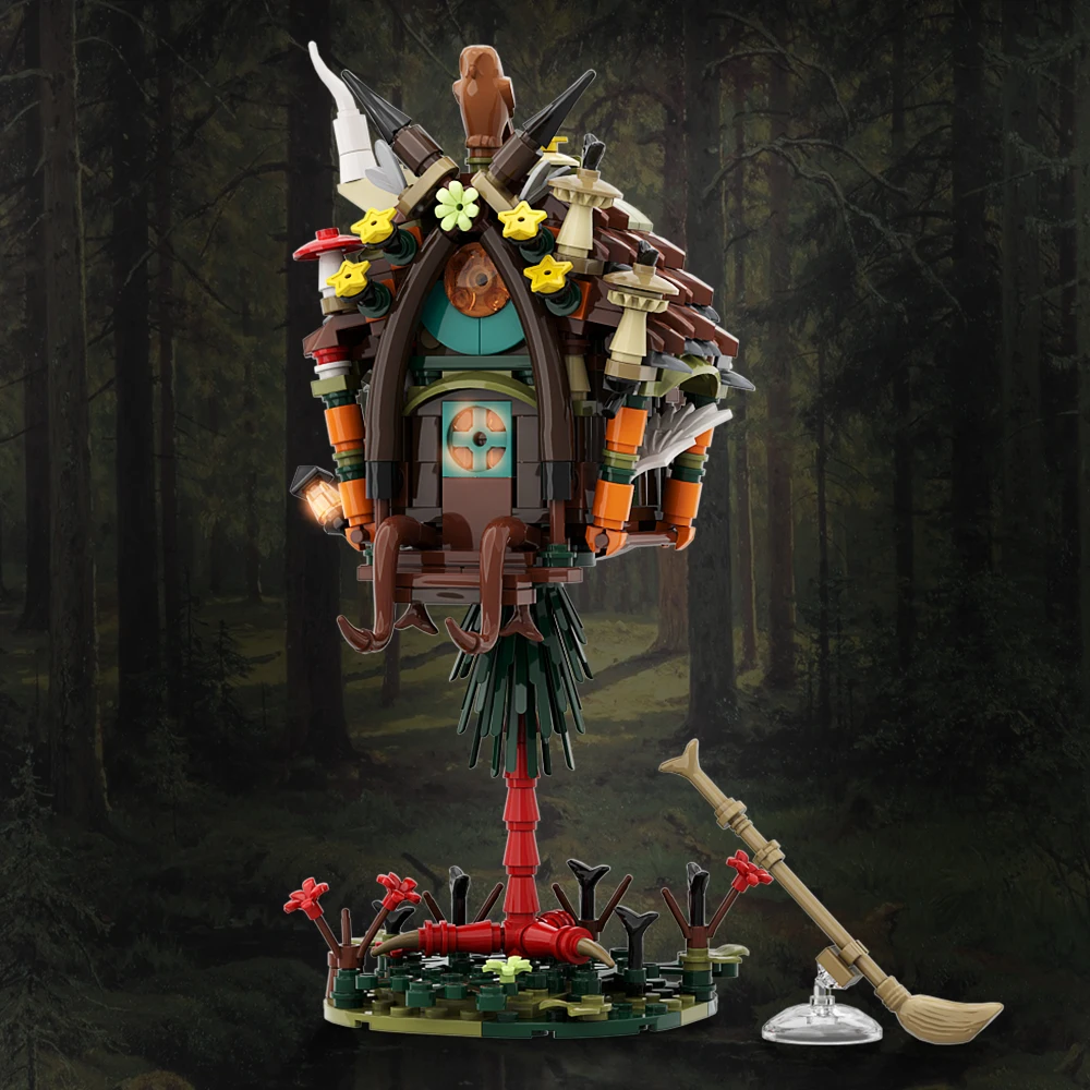 

MOC-128416 Baba Yaga hut Model Building Blocks Movie Action Figures Puzzle Bricks Assemble Toys Creative Kids Gift