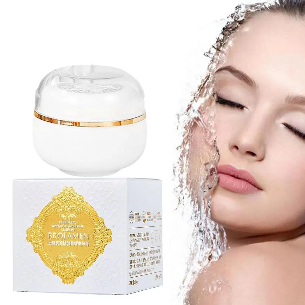 NEW High-end 35g Cordyceps Glossy Ganoderma Anti Wrinkle Cream Skin Moisturizing Water Face Whitening Lazy Face Locking Cre F5F0