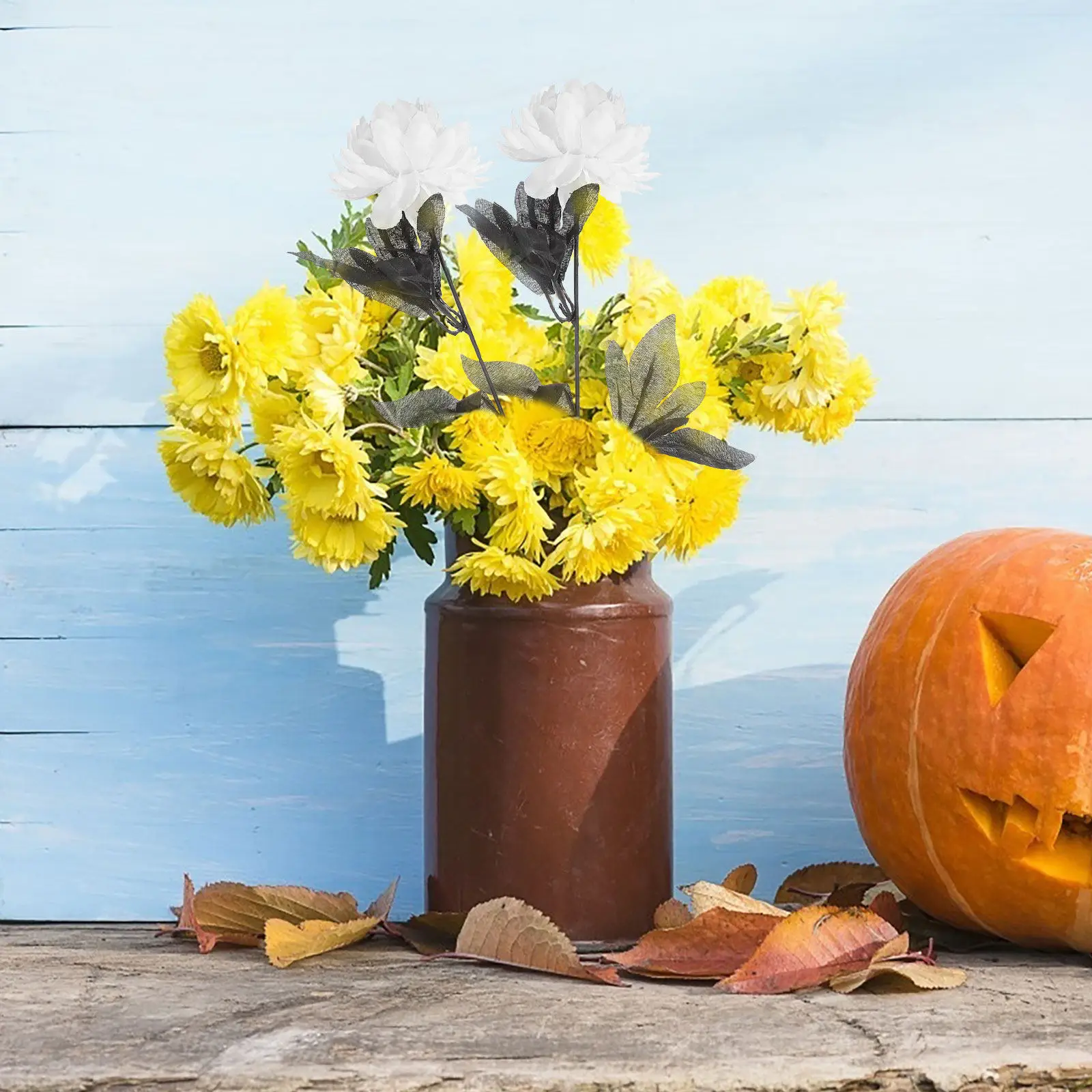 

10 шт. Искусственные цветы далии из ткани с натуральным видом для свадебной церемонии, декора дома и офиса, тематики Хэллоуин