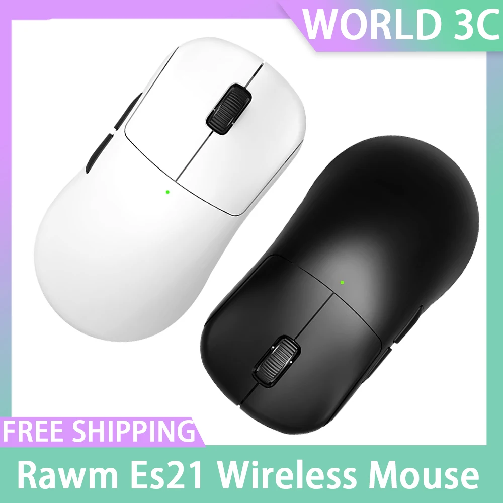 Rawm Es21 Wireless Mouse 8k Return Lightweight Paw3950/3395 30000dpi Custom E-Sport Gaming Mice Pc Accessories For Gamer Gifts