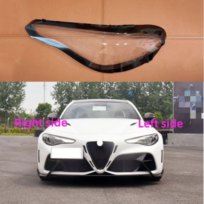 For Alfa Romeo Giulia 2015 2016 2017 2018 2019 2020 2021 2022 Car Headlight Shell Headlight cover Headlamp Lens Headlight Glass