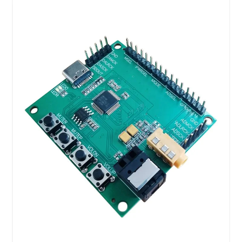 CM108B Sound Card Development Demonstration Board USB Typec to I2S Optical Fiber SPDIF Digital Audio Output Demo