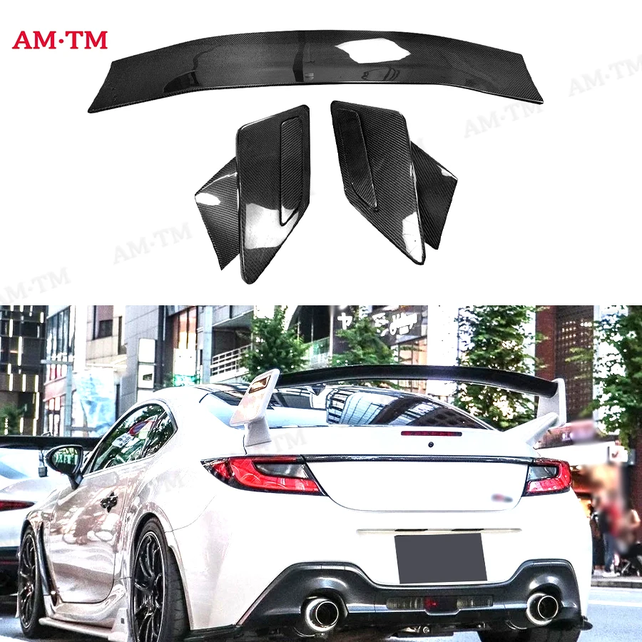 

For Toyota GR86 Subaru BRZ Carbon Fiber Rear Spoiler Rear Wing Lip Tail Trunk SpoilersTail fins Lup Style Body Kit
