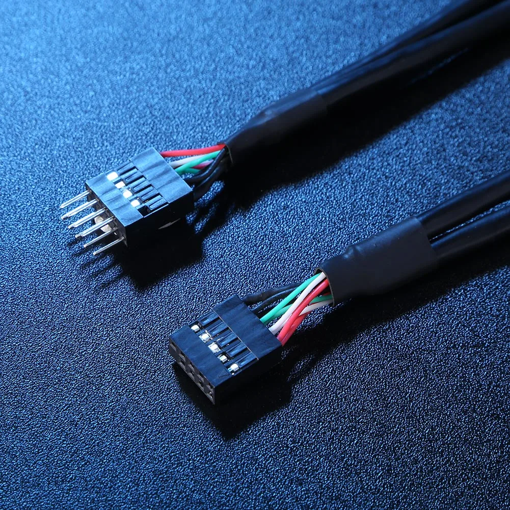 

Кабель-удлинитель USB 2.0, 9-контактный штекер на 9-контактный гнездо, 50 см/1,64 фута, удлинитель для USB-разъема 9-контактный