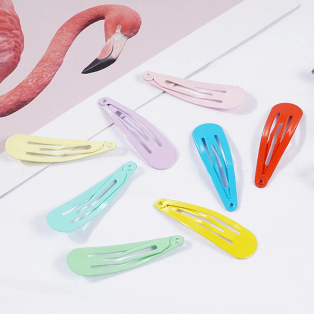 10/30PCS Set 66 Colors Girls Cute Colorful Waterdrop Shape Hairpins Sweet Hair Ornament Clip Barrettes Fashion Hair Accessories