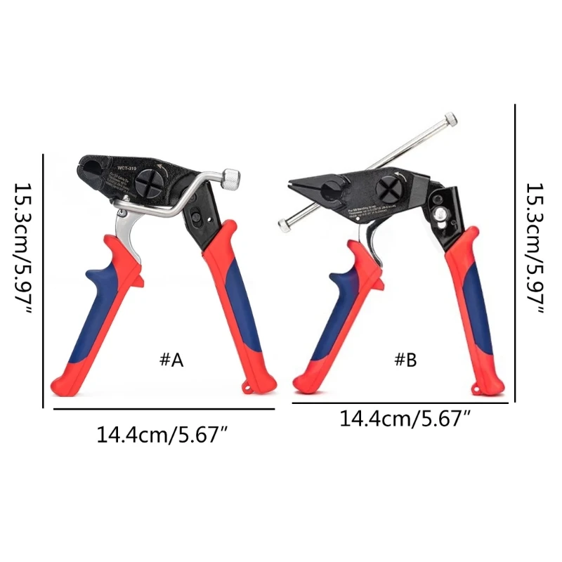 Imagem -06 - Pistolas Braçadeira Eficientes Zíperes Metal Ferramenta Envoltório para Instalação e Corte Aço Inoxidável