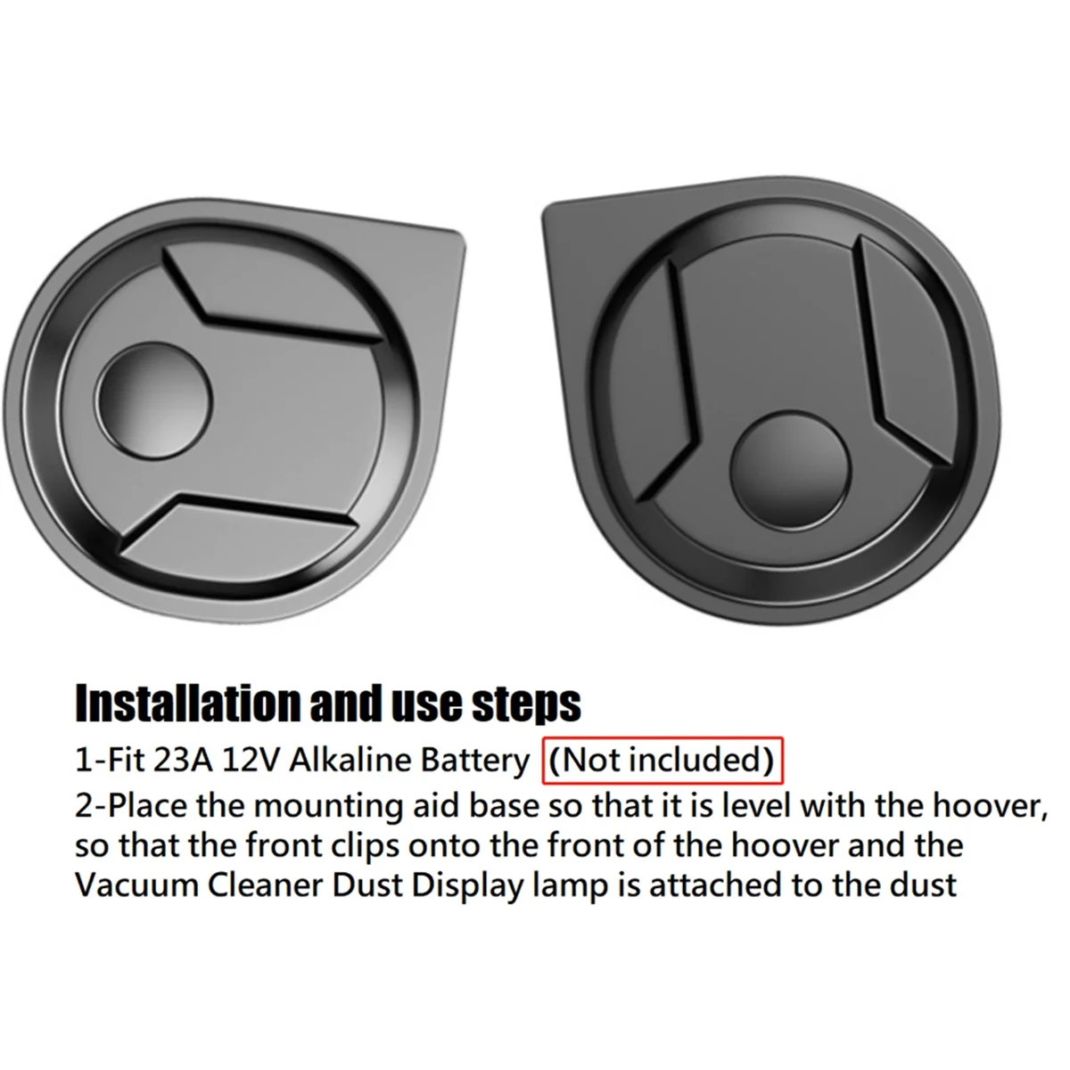 진공 청소기 먼지 조명, 배터리 숨겨진 애완 동물 털 고양이 개 털 먼지 디스플레이 LED 램프, 범용 진공 청소기 부품-B